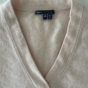 Vince 100% Cashmere Short Sleeve Popover Sweater